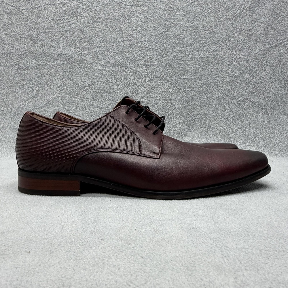 Florsheim Derby Dress Shoes Mens Size 13 Red Leather Square Toe 11696-601